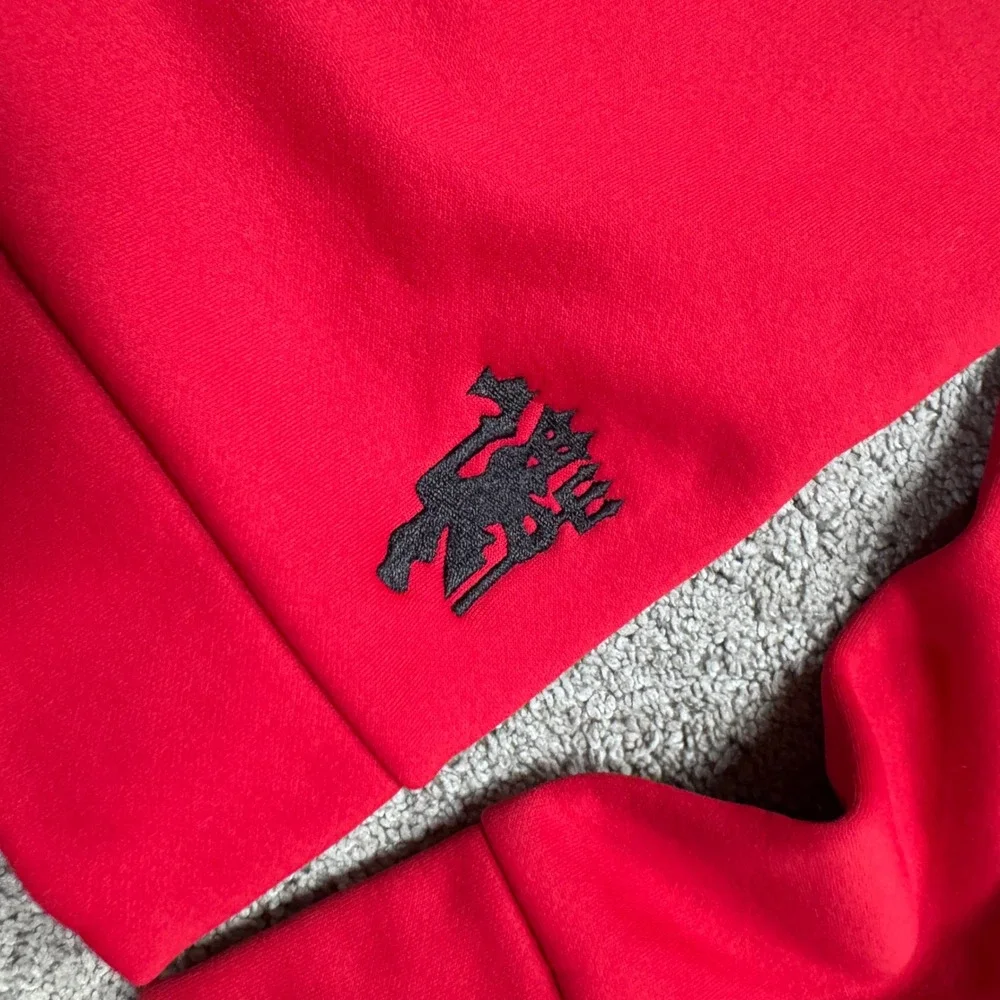 Adidas Youth Large Full Zip Manchester United Hooded Jacket Red